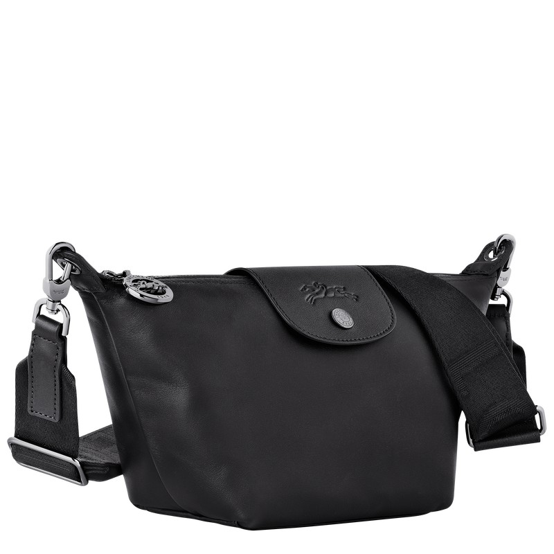 Longchamp Le Pliage Xtra XS Crossbody bag - Leather Crossbody bags Black | HN53-G0DC