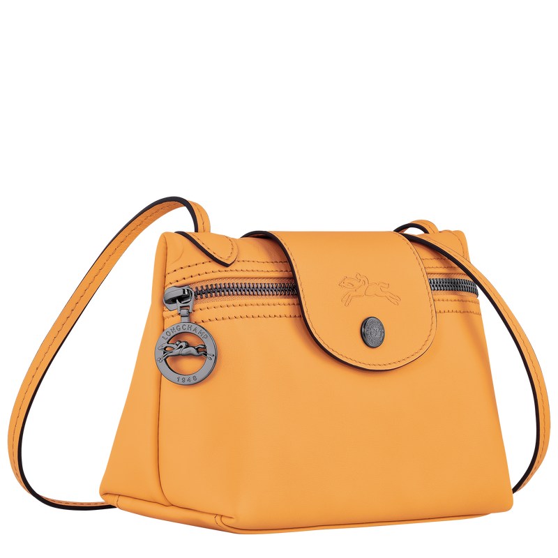 Longchamp Le Pliage Xtra XS Crossbody bag - Leather Crossbody bags Apricot | JA85-H3ZM