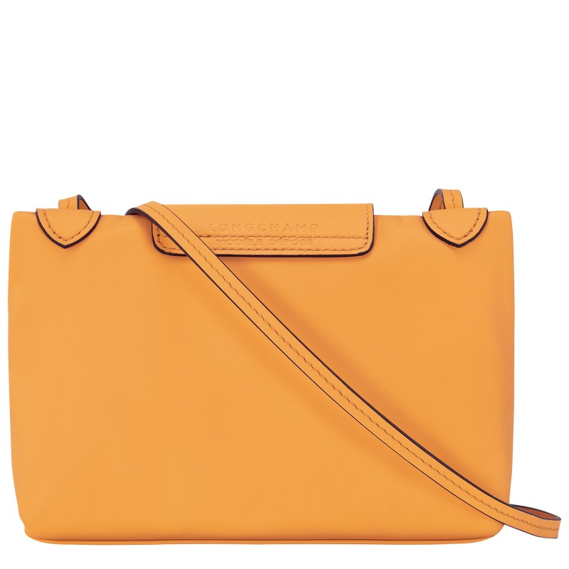 Longchamp Le Pliage Xtra XS Crossbody bag - Leather Crossbody bags Apricot | JA85-H3ZM