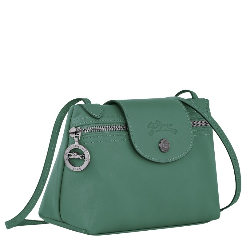 Longchamp Le Pliage Xtra XS Crossbody bag - Leather Crossbody bags Sage | SQ28-M8ZX