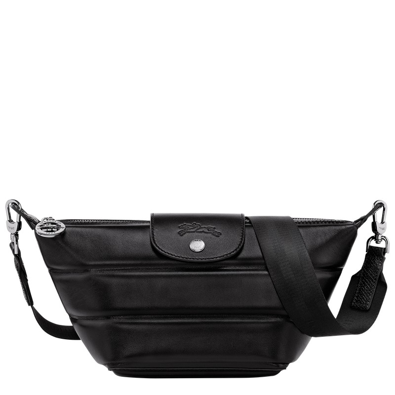 Longchamp Le Pliage Xtra XS Crossbody bag - Leather Crossbody bags Black | WE51-M4BW