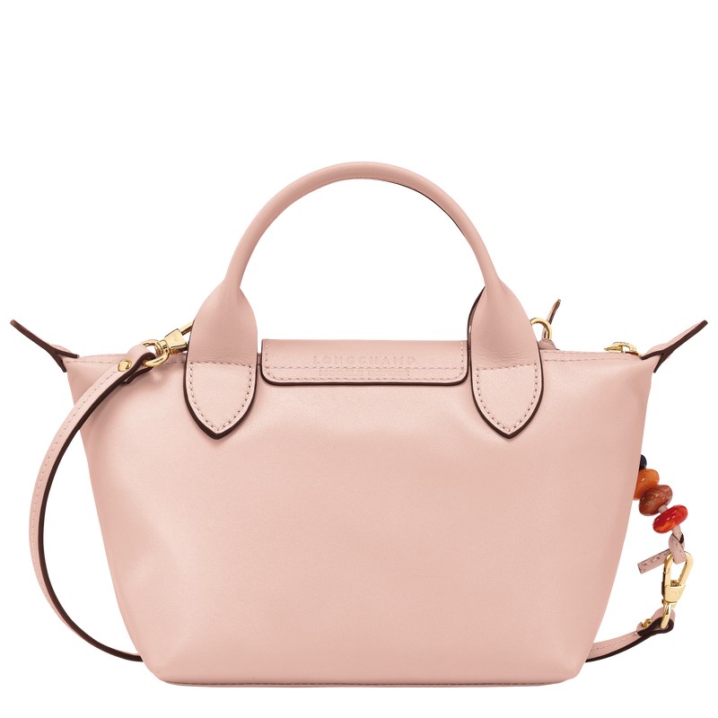 Longchamp Le Pliage Xtra XS Handbag - Leather Handbags Nude | OU51-U0LZ