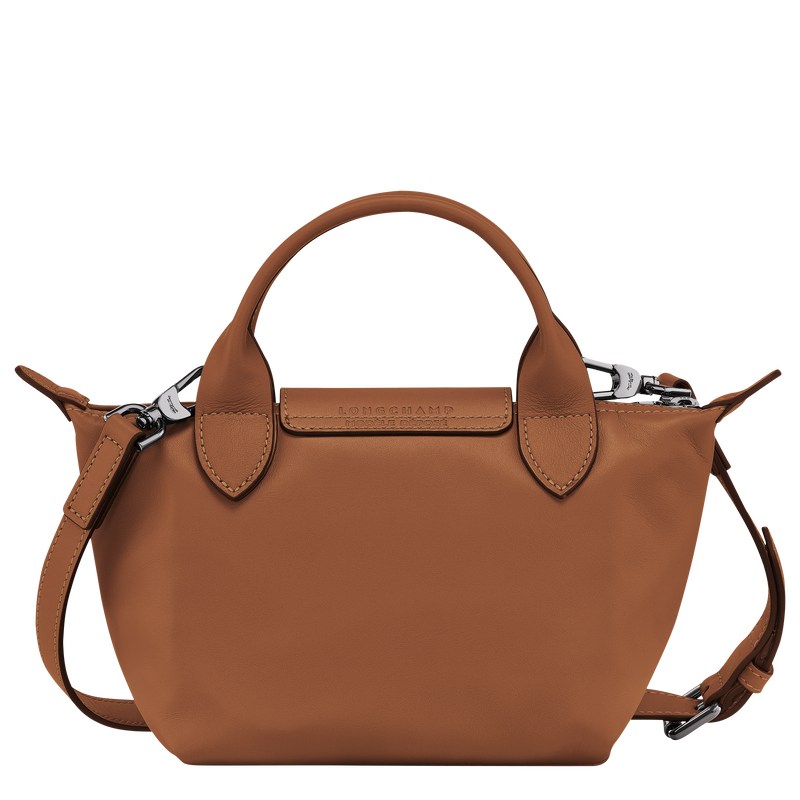 Longchamp Le Pliage Xtra XS Handbag - Leather Handbags Cognac | CT65-G4SD