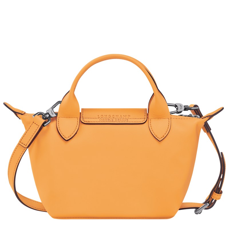 Longchamp Le Pliage Xtra XS Handbag - Leather Handbags Apricot | KU01-W2NQ