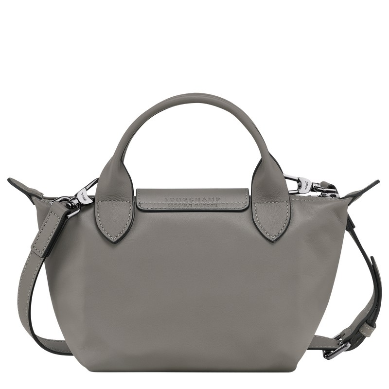 Longchamp Le Pliage Xtra XS Handbag - Leather Handbags Turtledove | MI37-U5PJ