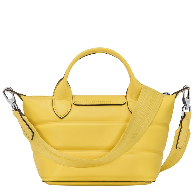 Longchamp Le Pliage Xtra XS Handbag - Leather Handbags Yellow | AL09-N8AG