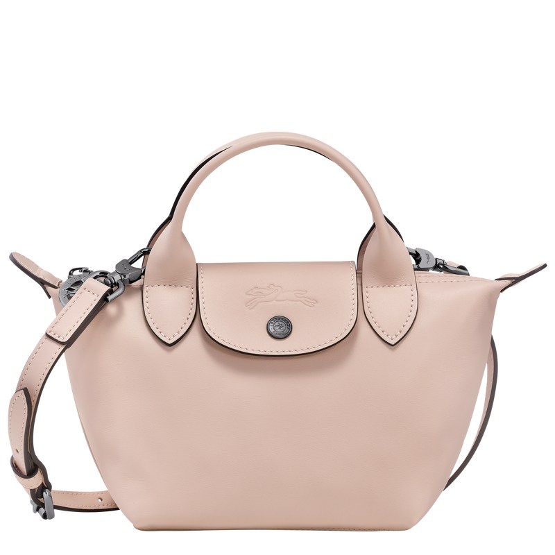 Longchamp Le Pliage Xtra XS Handbag - Leather Handbags Nude | QX40-K2NK