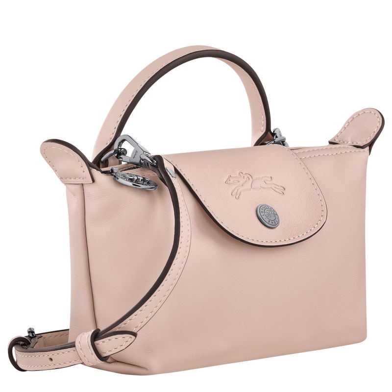 Longchamp Le Pliage Xtra XS Pouch - Leather Crossbody bags Nude | GH04-G0HO