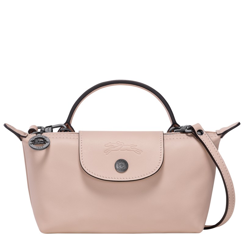 Longchamp Le Pliage Xtra XS Pouch - Leather Crossbody bags Nude | GH04-G0HO