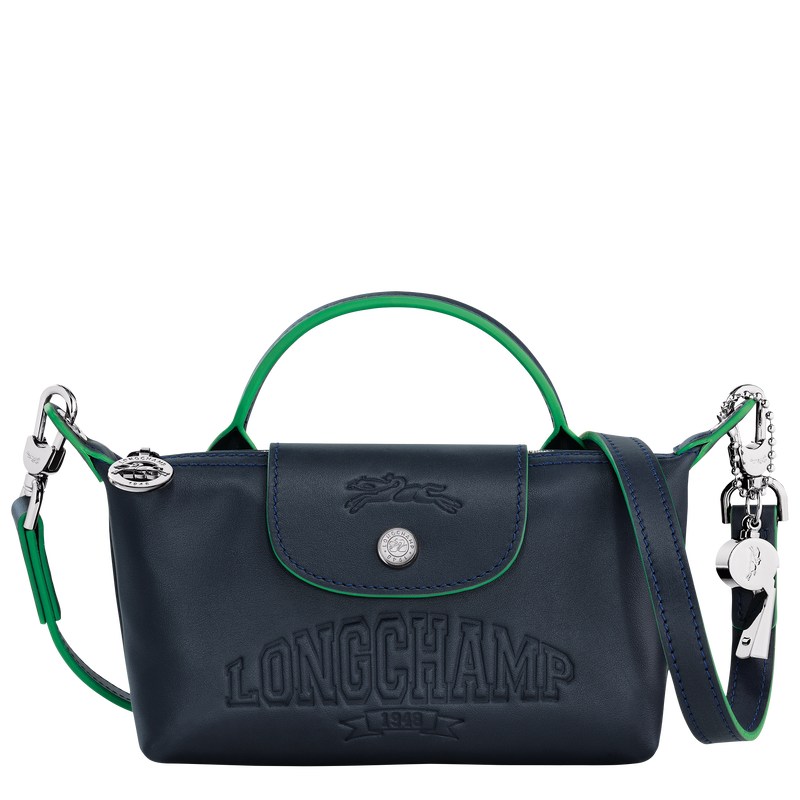 Longchamp Le Pliage Xtra XS Pouch - Leather Crossbody bags Navy | TT16-X3UL