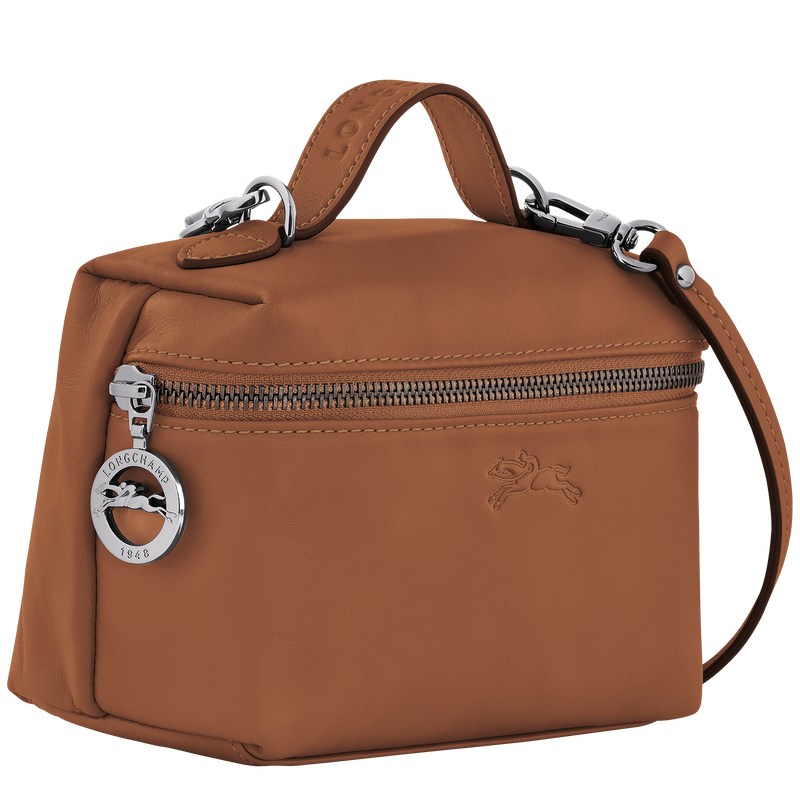 Longchamp Le Pliage Xtra XS Vanity - Leather Crossbody bags Cognac | DG73-X2EN