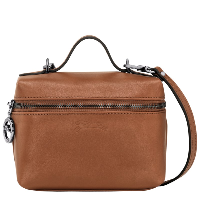 Longchamp Le Pliage Xtra XS Vanity - Leather Crossbody bags Cognac | DG73-X2EN