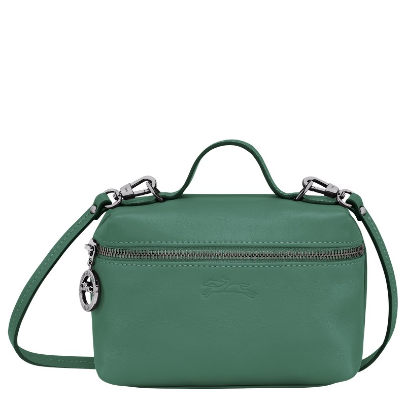 Longchamp Le Pliage Xtra XS Vanity - Leather Crossbody bags Sage | MT54-D4AY