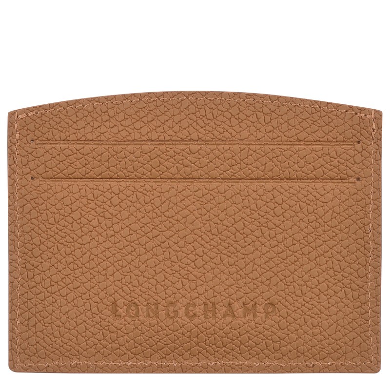 Longchamp Le Roseau Card holder - Leather Cardholders & Coin purses Natural | TL59-A2AR