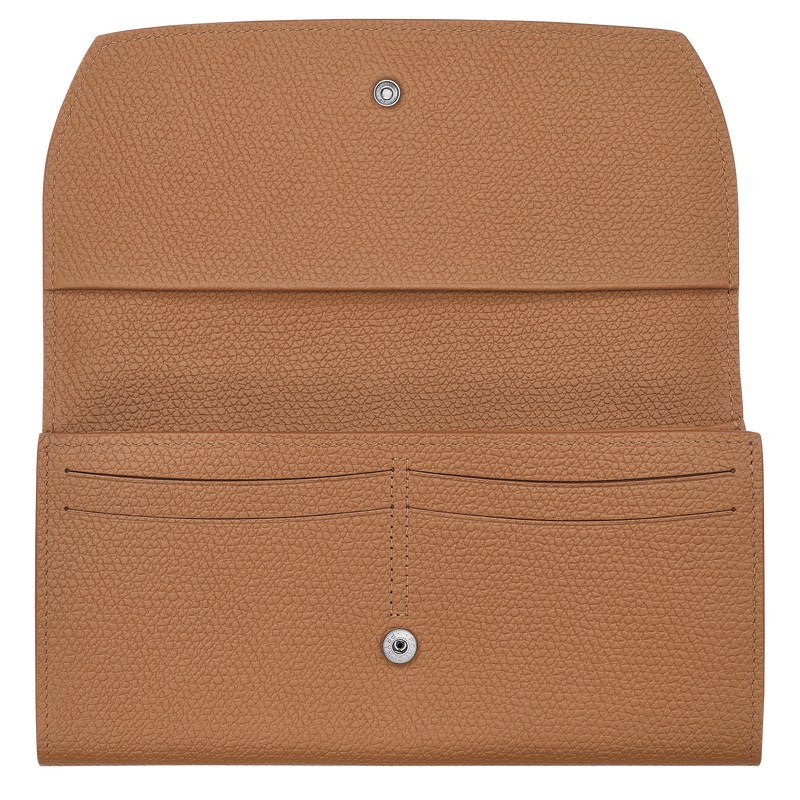 Longchamp Le Roseau Continental wallet - Leather Wallets Natural | GH49-H2OF