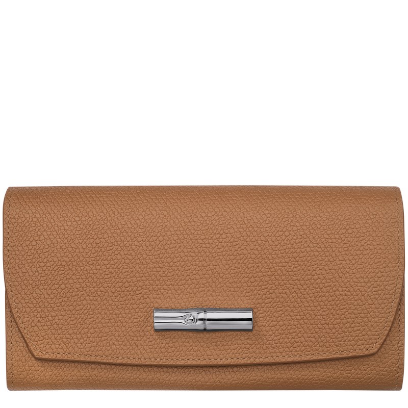 Longchamp Le Roseau Continental wallet - Leather Wallets Natural | GH49-H2OF