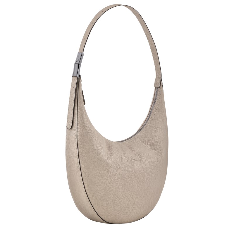 Longchamp Le Roseau Essential L Crossbody bag - Leather Crossbody bags Clay | DT72-N5FV