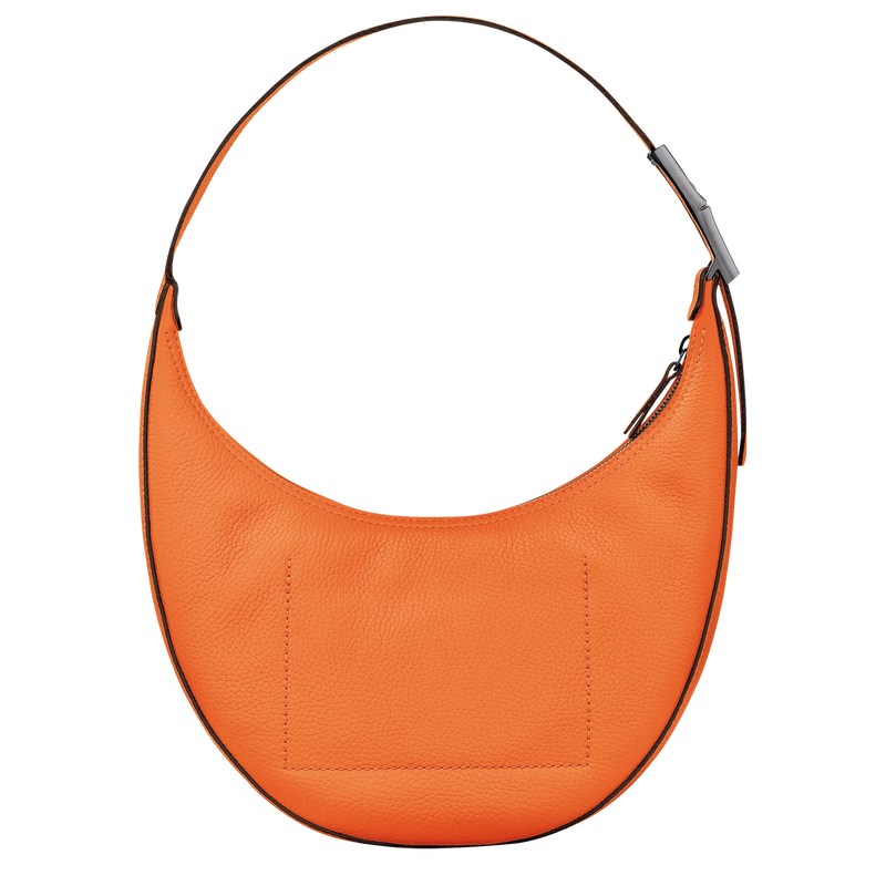 Longchamp Le Roseau Essential M Hobo bag - Leather Shoulder bags Orange | EF33-C5RS