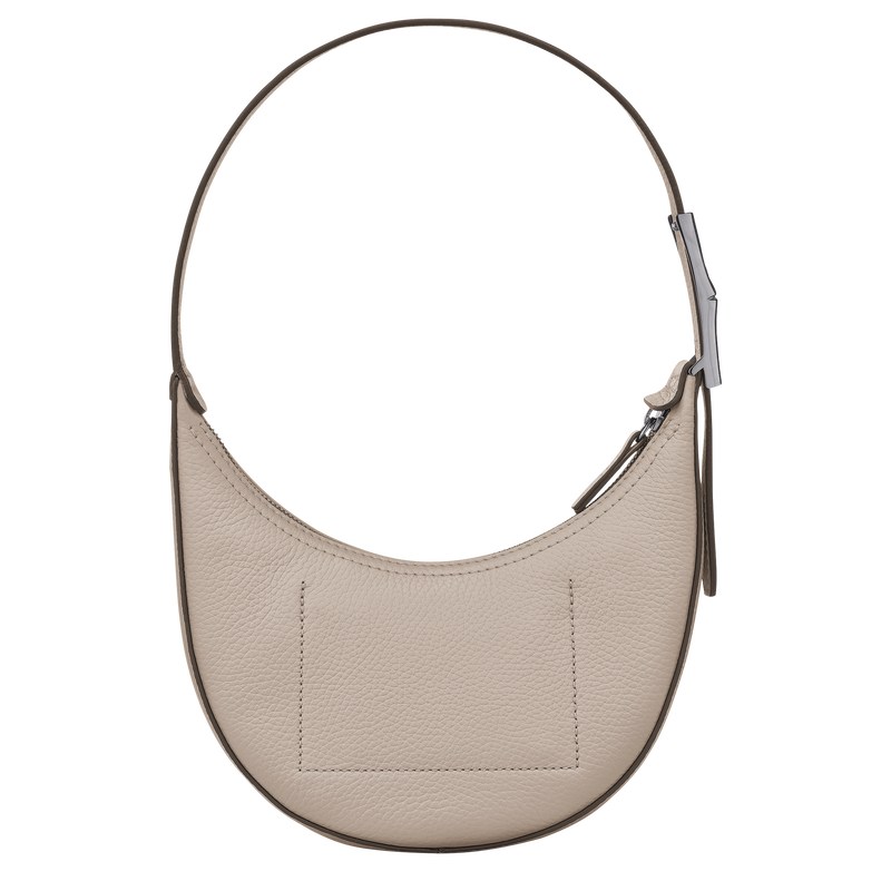 Longchamp Le Roseau Essential S Hobo bag - Leather Shoulder bags Clay | HN89-Z7AU