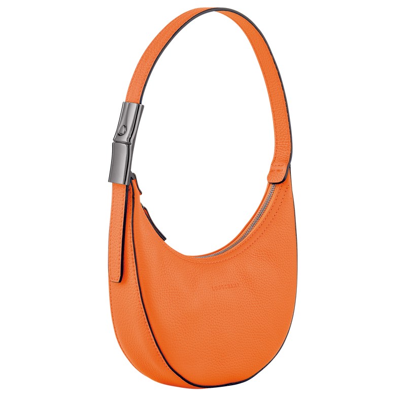 Longchamp Le Roseau Essential S Hobo bag - Leather Shoulder bags Orange | TC90-K6LH