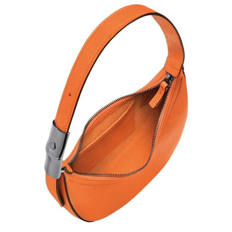 Longchamp Le Roseau Essential S Hobo bag - Leather Shoulder bags Orange | TC90-K6LH