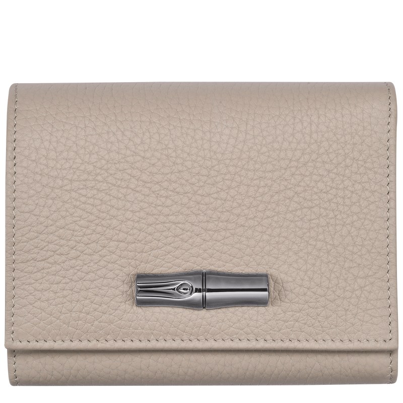 Longchamp Le Roseau Essential Wallet - Leather Wallets Clay | BQ08-L7IL