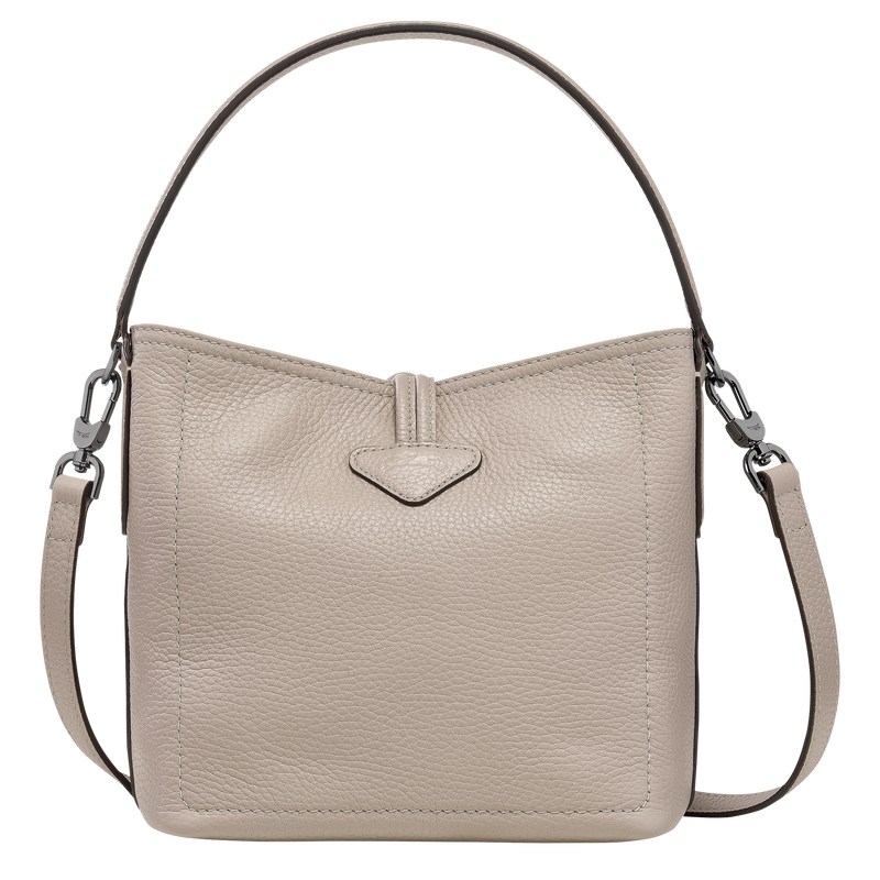 Longchamp Le Roseau Essential XS Bucket bag - Leather Crossbody bags Clay | QA26-J1IC