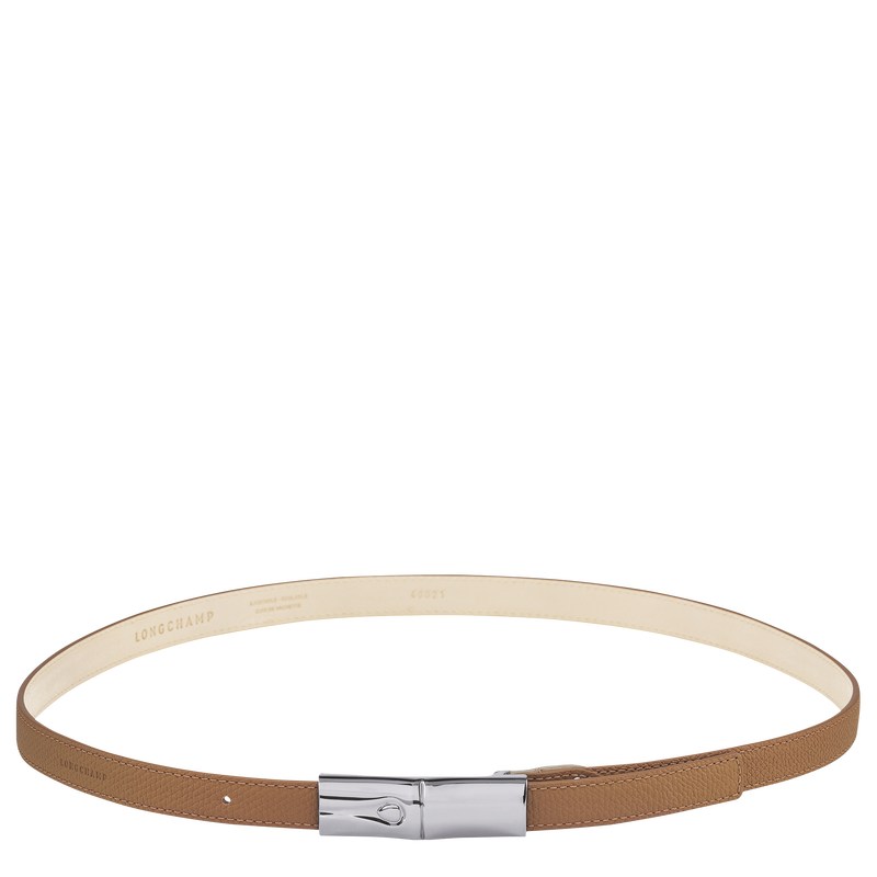 Longchamp Le Roseau Ladies\' belt - Leather Belts Natural | GS48-R1IG