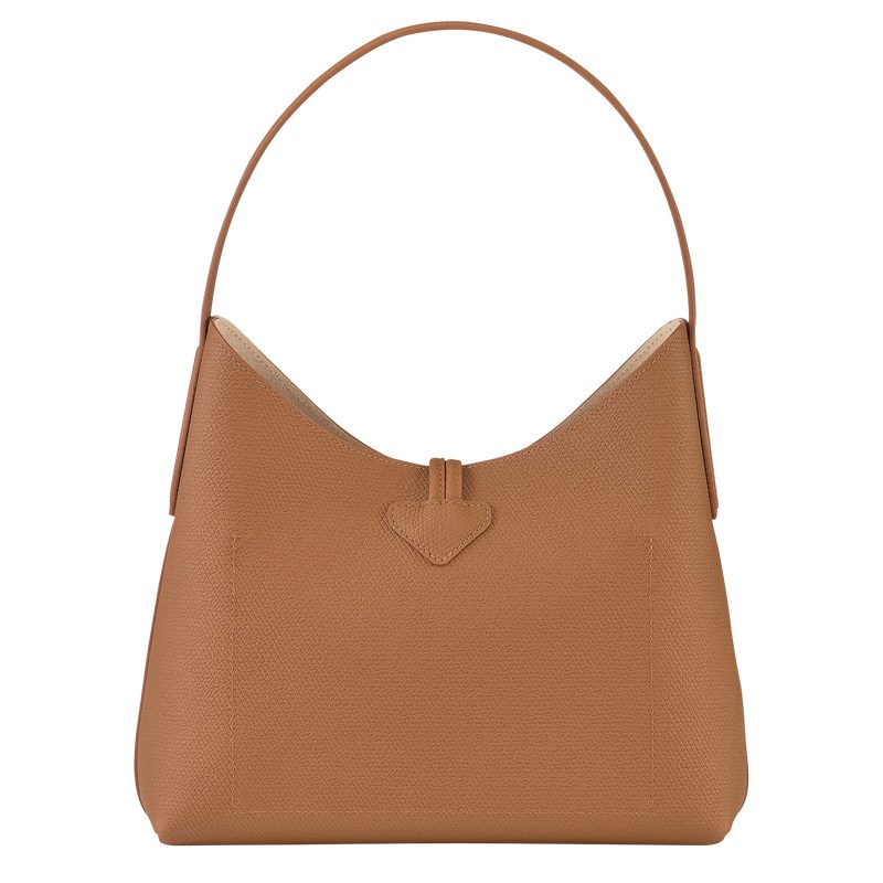 Longchamp Le Roseau M Hobo bag - Leather Shoulder bags Natural | TU24-O2CB