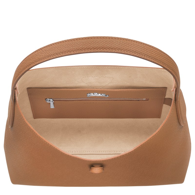 Longchamp Le Roseau M Hobo bag - Leather Shoulder bags Natural | TU24-O2CB