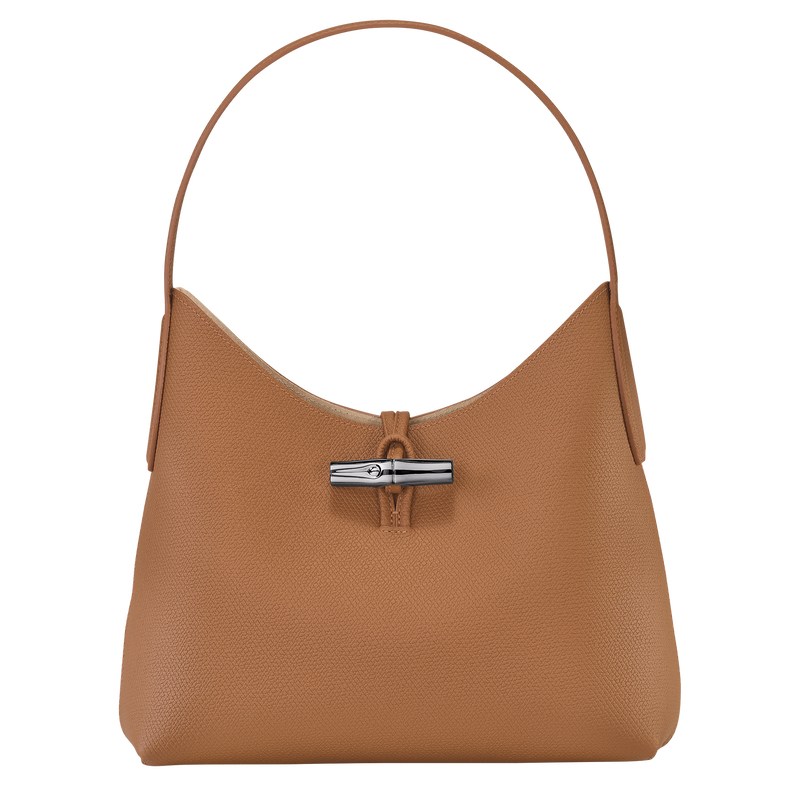 Longchamp Le Roseau M Hobo bag - Leather Shoulder bags Natural | TU24-O2CB