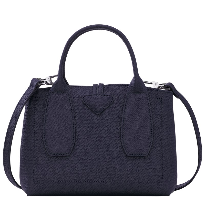 Longchamp Le Roseau S Handbag - Leather Handbags Bilberry | HG29-X7LA