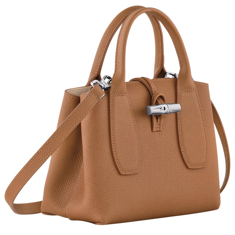 Longchamp Le Roseau S Handbag - Leather Handbags Natural | OJ86-S4ZI