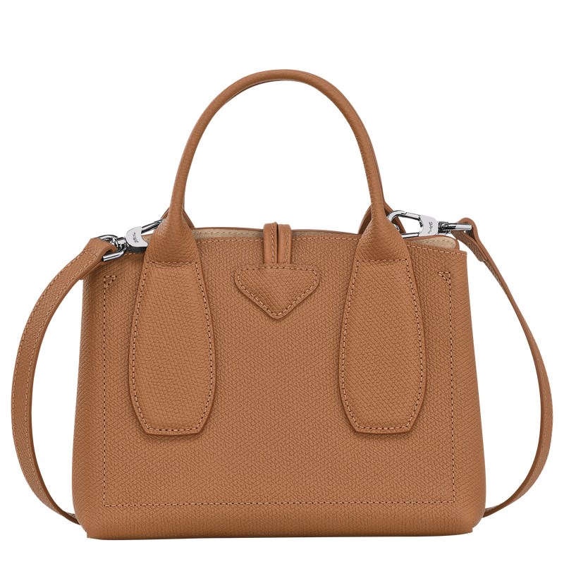 Longchamp Le Roseau S Handbag - Leather Handbags Natural | OJ86-S4ZI