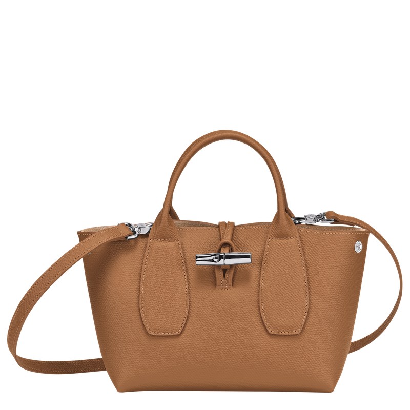 Longchamp Le Roseau S Handbag - Leather Handbags Natural | OJ86-S4ZI