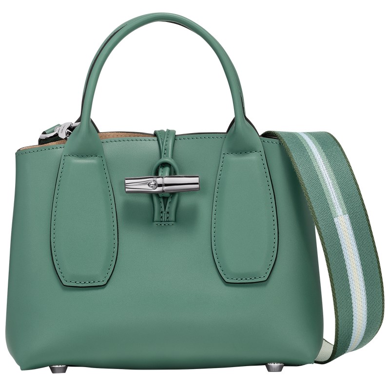 Longchamp Le Roseau S Handbag - Leather Handbags Sage | CT07-J4RZ