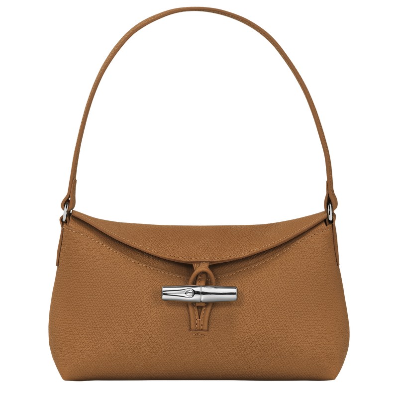 Longchamp Le Roseau S Hobo bag - Leather Shoulder bags Natural | UN60-D5SG