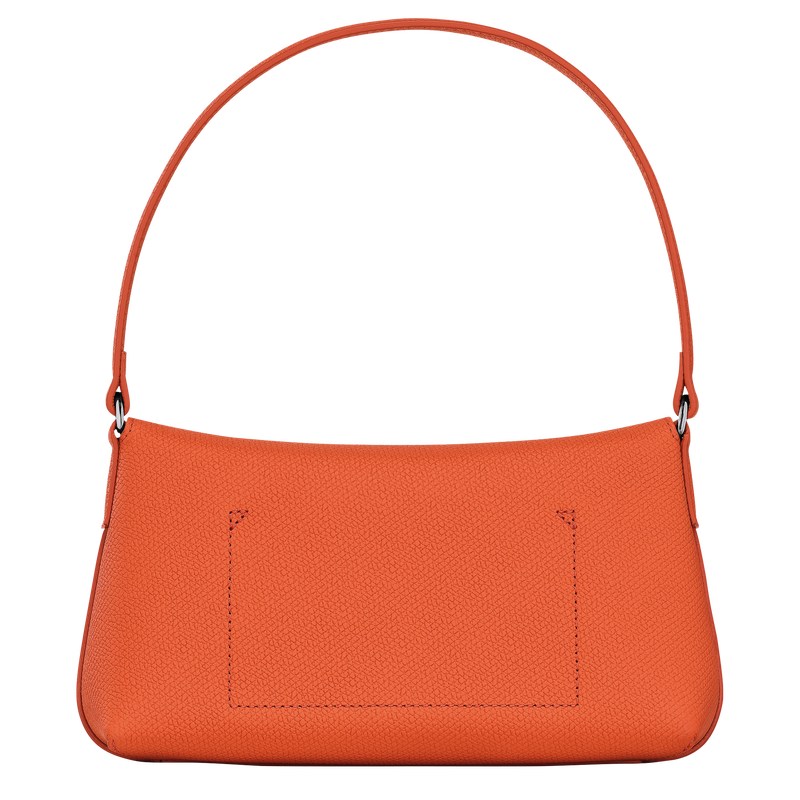 Longchamp Le Roseau S Hobo bag - Leather Shoulder bags Orange | FD91-Z7AH