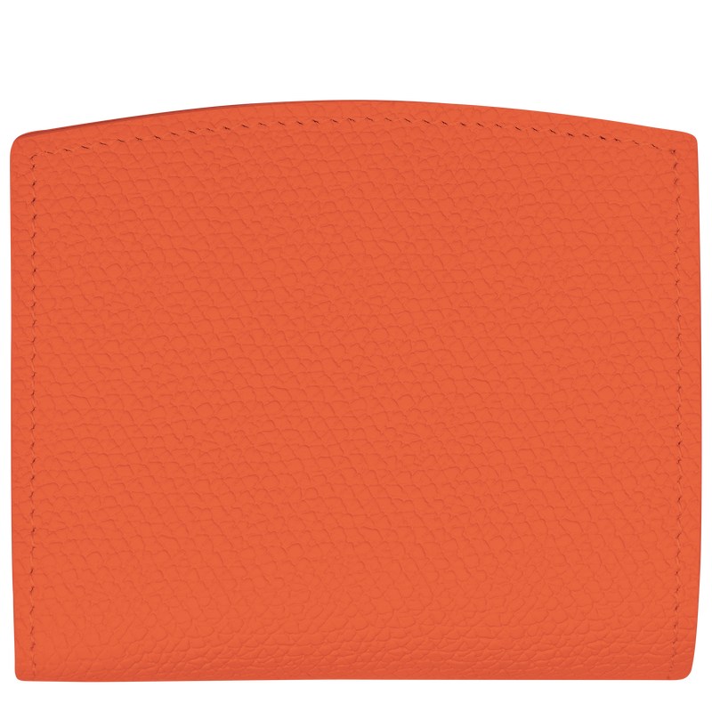 Longchamp Le Roseau Wallet - Leather Wallets Orange | CW87-W0KR