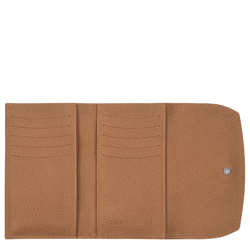 Longchamp Le Roseau Wallet - Leather Wallets Natural | UL03-P7FB