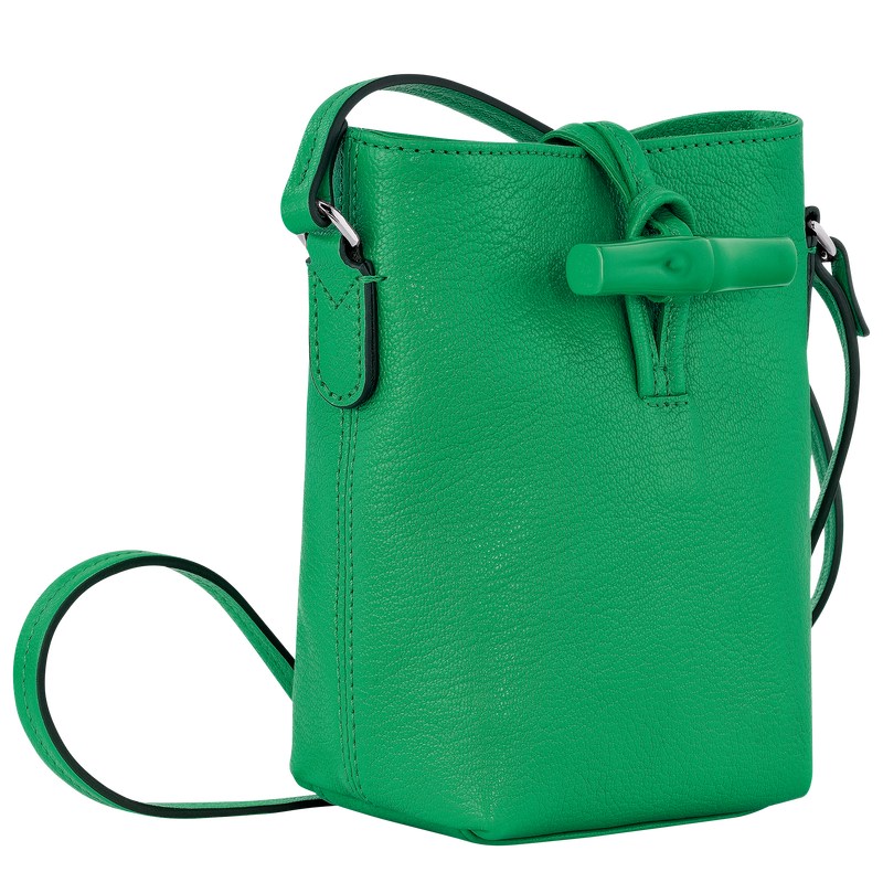 Longchamp Le Roseau XS Crossbody bag - Leather Crossbody bags Green | MR26-E7BQ