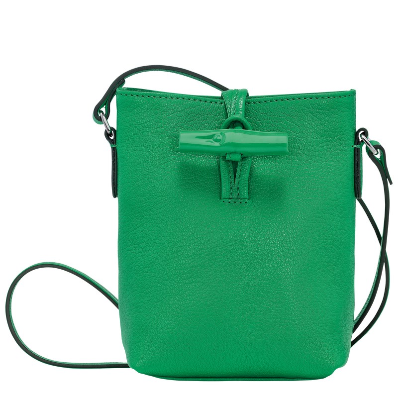 Longchamp Le Roseau XS Crossbody bag - Leather Crossbody bags Green | MR26-E7BQ