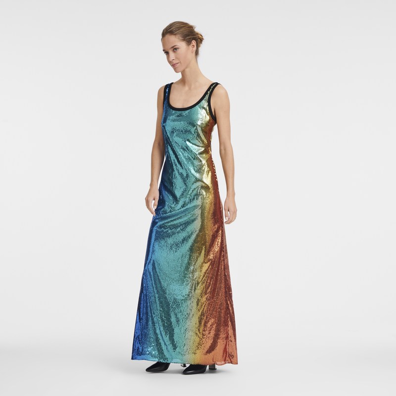 Longchamp Long dress - Sequin Dresses & Skirts Multicolor | GY95-K1WM