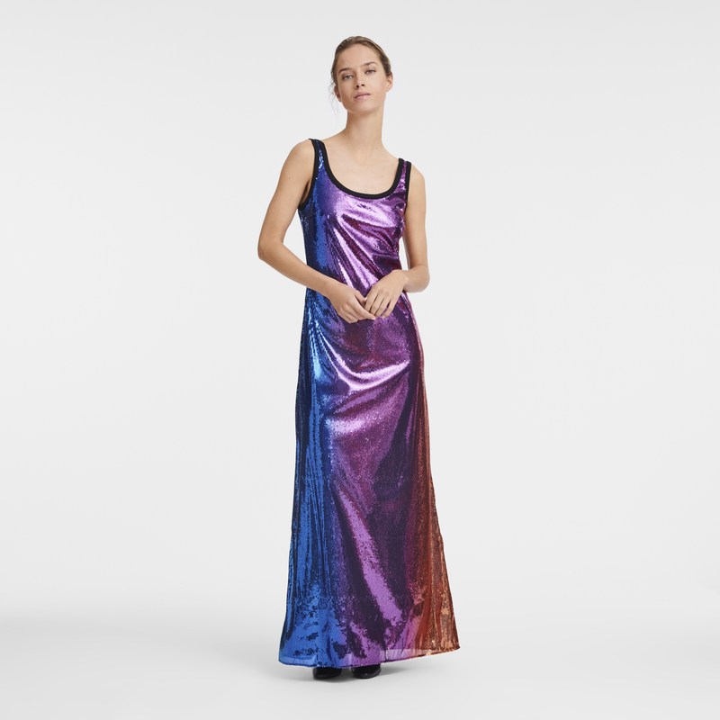 Longchamp Long dress - Sequin Dresses & Skirts Multicolor | GY95-K1WM