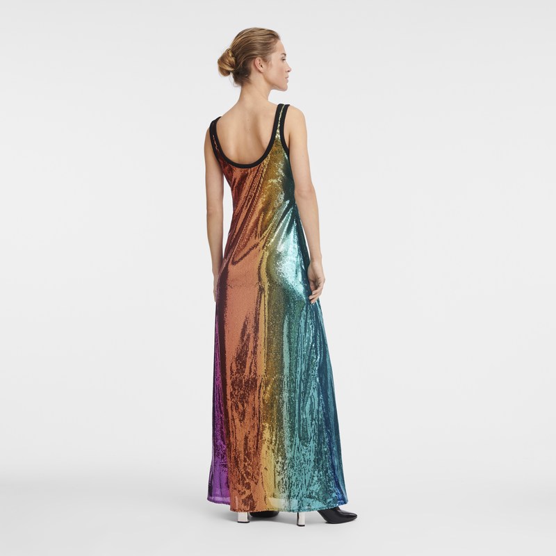 Longchamp Long dress - Sequin Dresses & Skirts Multicolor | GY95-K1WM