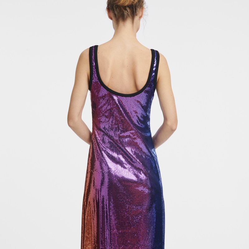 Longchamp Long dress - Sequin Dresses & Skirts Multicolor | GY95-K1WM