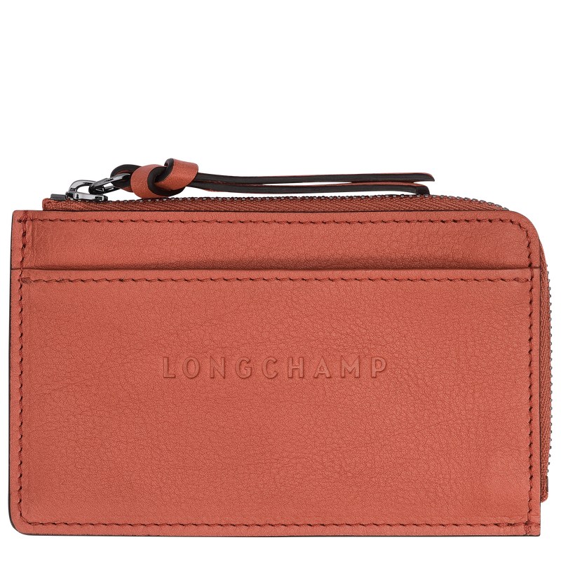 Longchamp Longchamp 3D Card holder - Leather Cardholders & Coin purses Sienna | KL43-J5XA