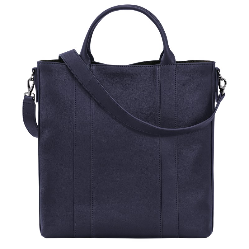 Longchamp Longchamp 3D L Tote bag - Leather Shoulder bags Bilberry | RS22-K4QS