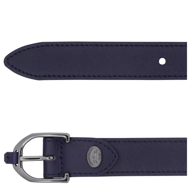 Longchamp Longchamp 3D Ladies' belt - Leather Belts Bilberry | SY32-W9WC