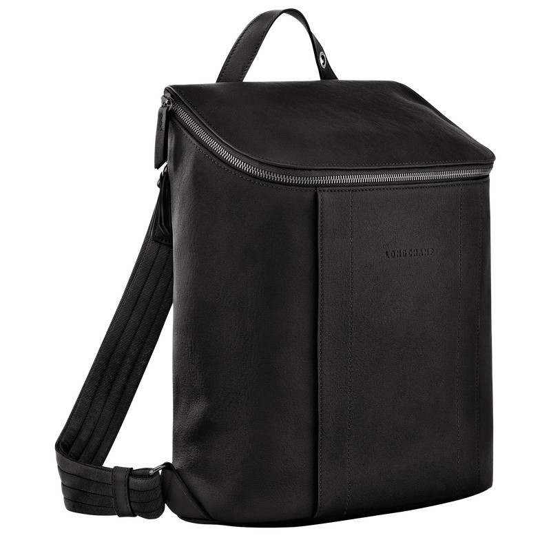 Longchamp Longchamp 3D M Backpack - Leather Backpacks Black | FA36-L5VZ